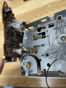 Image of the board lifted