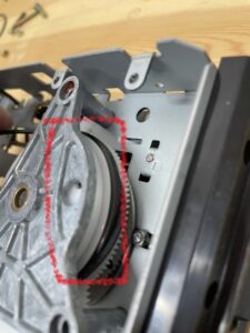 Before hooking the belt