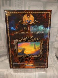 Autograph of Nihon Falcom President, Toshihiro Kondo